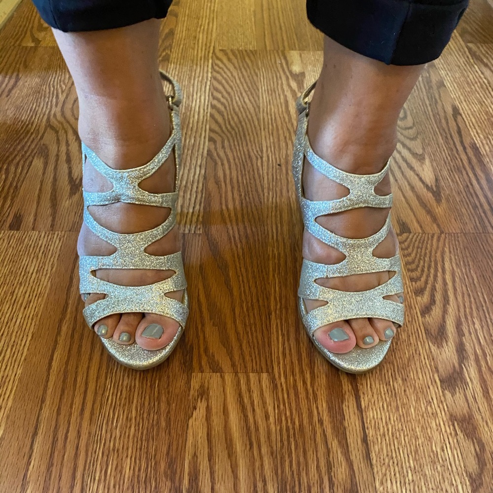 Silver heels